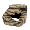 Décor pour terrarium en synthétique coloris beige Aquavie Caverne Roche Cubic - 20 x 20 x 16 cm