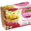 Dessert de fruits bio pomme framboise Danival - 400 g