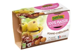 Dessert de fruits pomme chataigne bio - 4x 100g