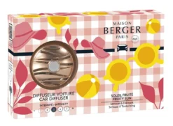 Diffuseur pour voiture senteur pêche soleil fruité Maison Berger Paris