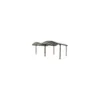 Double carport en aluminium à toit ½ rond livré Foresta Bois - 28,62 m²