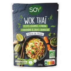 Doy wok thaï petits légumes citron coriandre et sauce srirac bio Soy - 220 g