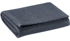 Drap de bain en coton coloris ombre Vivaraise Bora - 150 x 90 cm