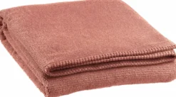 Drap de douche en coton coloris terracotta Vivaraise Bora - 130 x 70 cm
