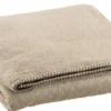 Drap de douche en coton coloris galet Vivaraise Bora - 130 x 70 cm
