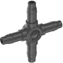 Dérivation en croix Easy & Flexible coloris noir Gardena - 4,6 mm (boîte de 10)