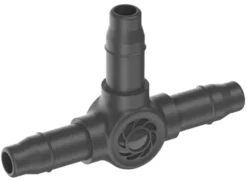 Dérivation en T 3/16 Easy & Flexible coloris noir Gardena - 4,6 mm (boîte de 20)