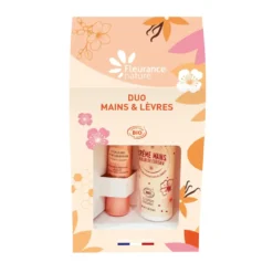 Duo stick lèvres et crème mains bio fleur de cerisier Fleurance Nature
