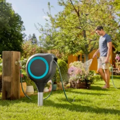 Dévidoir automatique de tuyau sur pic Gardena - 20 m