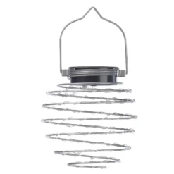 Ensemble de 4 lanternes solaires argent Smart Garden Spiralight - Ø 12 x 21,5 cm