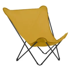 Fauteuil coloris curry Pop Up XL Lafuma - 91 x 83 x 87 cm