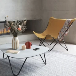 Fauteuil coloris curry Pop Up XL Lafuma - 91 x 83 x 87 cm