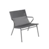 Fauteuil 1 place Vence Batylin Obsidian coloris gris Lafuma - 68 x 69 x 70 cm