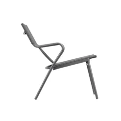 Fauteuil 1 place Vence Batylin Obsidian coloris gris Lafuma - 68 x 69 x 70 cm