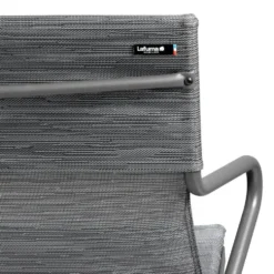 Fauteuil 1 place Vence Batylin Obsidian coloris gris Lafuma - 68 x 69 x 70 cm