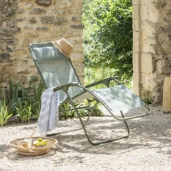 Fauteuil Relax R clip Colorblock Batyline® Moss tube Lafuma Mobilier - 68 x 88 x 115 cm