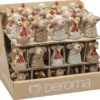 Figurine décorative en terre cuite émaillée Deroma Mini farmer - Ø 7 x 10 cm