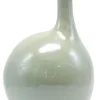 Figurine poule coloris vert en céramique - 15,5 x 15,5 x 26 cm