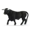 Figurine Taureau noir Série Animaux de la ferme 14,2x4,8x9 cm