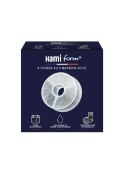 Filtre à charbon actif pour fontaine à eau 2 L coloris blanc HamiForm - x 4