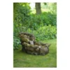 Fontaine Aspen chute d'eau en rochers 105x50x50 cm