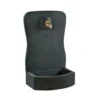 Fontaine murale en pierre reconstituée coloris anthracite Hairie Grandon - 81 cm