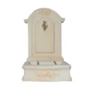 Fontaine romantique en pierre reconstituée imitation pierre vieillie beige Hairie Grandon - 96 cm