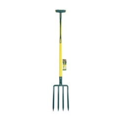 Fourche à bêcher avec béquille verte/jaune Novagrip Leborgne - 30 cm