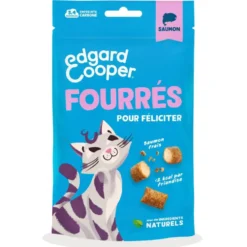 Friandises pour chat au Saumon sans céréales Edgard & Cooper Fourrées - 50 g