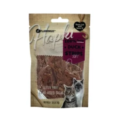 Friandises pour chat Hapki canard doux lamelles Flamingo - 50 g
