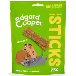 Friandises pour chien adulte à l'agneau et à la dinde sticks sans céréales Edgard & Cooper - 75 g