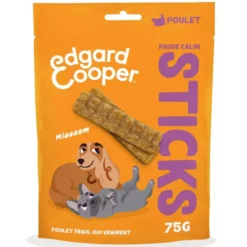 Friandises pour chien adulte au poulet sticks sans céréales Edgard & Cooper - 75 g