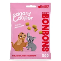 Friandises pour chiot au canard petits morceaux sans céréales Edgard & Cooper Bonbons - 50 g