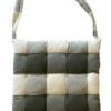 Galette de chaise carrée en coton kaki Big-Celestin - 40 x 40 cm