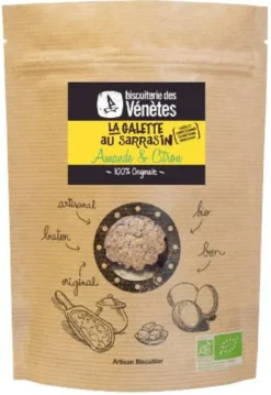 Galettes au sarrasin bio Amandes & citron. Le sachet de 125 g