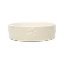 Gamelle anti-glouton pour chien en grès coloris beige clair Scruffs - 16 x 16 x 5 cm
