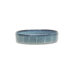 Gamelle pour chat en grès coloris gris avec rayures Reactive Glaze Scruffs - 13 x 13 x 3 cm