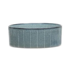 Gamelle pour chien en grès coloris gris avec rayures Reactive Glaze Scruffs - 19 x 19 x 8 cm