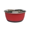 Gamelle pour chien et chat coloris rouge mat en inox Tyrol – 1900 ml