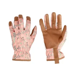 Gant Christy coloris orange corail en toile et cuir Blackfox - taille 7