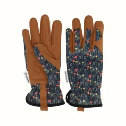 Gant Judy coloris bleu marine en cuir et toile Blackfox - taille 7