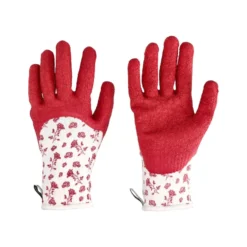 Gant rosier coloris rouge en maille polyester certifié GRS Blackfox - taille 6