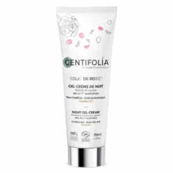 Gel crème de nuit bio Centifolia gamme Éclat de rose - 70 ml