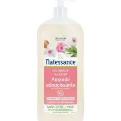 Gel douche Amande Pêche de vigne Flacon pompe 1 L blanc