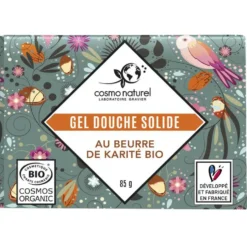 Gel douche solide Beurre de karité Etui 85 g vert