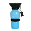 Gourde avec bol intégré bleue pour chien Wouapy - 500 ml