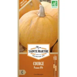 Graines de courgette pomme d'or bio Ferme de Sainte Marthe - graines à semer