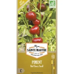 Graines de Piment red cherry small bio Ferme de Sainte Marthe - 30 graines à semer