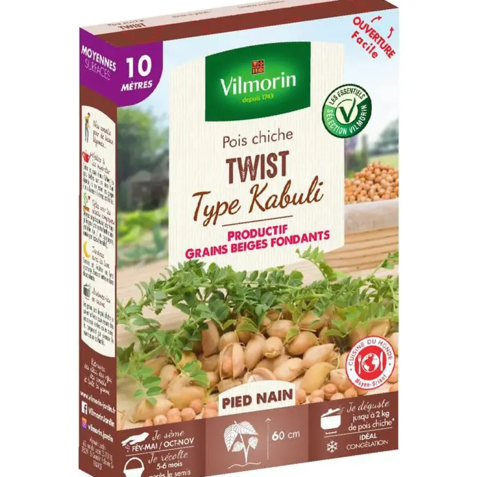Graines de pois chiche Twist type Kabuli Vilmorin - graines à semer