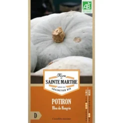 Graines de potiron bleu de Hongrie bio Ferme de Sainte Marthe - graines à semer